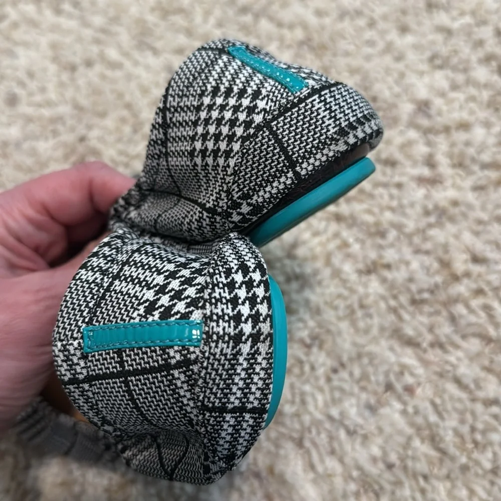 EUC Seafield Check Tieks - Size 9